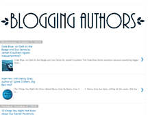 Tablet Screenshot of bloggingauthors.blogspot.com