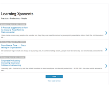 Tablet Screenshot of learningxponents.blogspot.com