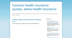 Desktop Screenshot of humanahealthinsurancequotes.blogspot.com