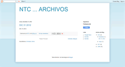 Desktop Screenshot of ntcarchivos.blogspot.com