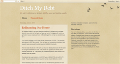 Desktop Screenshot of ditchmydebt.blogspot.com