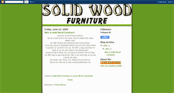 Desktop Screenshot of crsolidwoodfurniture.blogspot.com