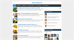 Desktop Screenshot of infokesehatan5.blogspot.com