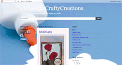 Desktop Screenshot of christinascraftycreations.blogspot.com