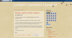 Desktop Screenshot of leclaireamericanlit1011.blogspot.com