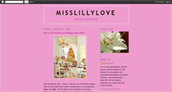 Desktop Screenshot of misslillylove.blogspot.com