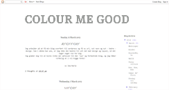 Desktop Screenshot of colour-me-good.blogspot.com