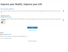 Tablet Screenshot of naturallyplussuperlutein.blogspot.com