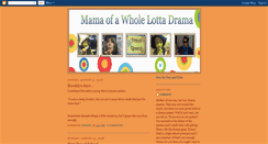 Desktop Screenshot of mamaofawholelottadrama.blogspot.com