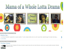 Tablet Screenshot of mamaofawholelottadrama.blogspot.com