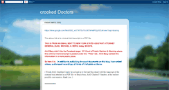 Desktop Screenshot of crookeddoctors.blogspot.com