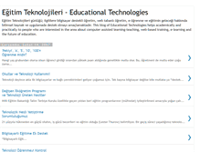 Tablet Screenshot of egitimteknolojileri.blogspot.com
