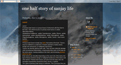 Desktop Screenshot of onehalfstory.blogspot.com