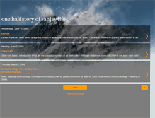Tablet Screenshot of onehalfstory.blogspot.com