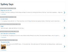 Tablet Screenshot of mysydneysays.blogspot.com