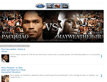 Tablet Screenshot of pacquiao-vs-mayweather.blogspot.com