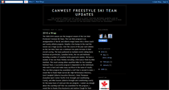 Desktop Screenshot of canwestteam.blogspot.com