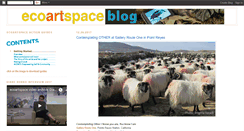 Desktop Screenshot of ecoartspace.blogspot.com