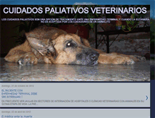 Tablet Screenshot of cuidadospaliativosveterinarios.blogspot.com