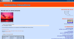 Desktop Screenshot of horizonteseducativos.blogspot.com