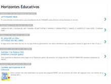 Tablet Screenshot of horizonteseducativos.blogspot.com