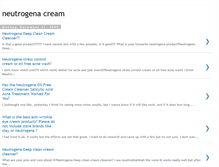 Tablet Screenshot of neutrogena-cream.blogspot.com