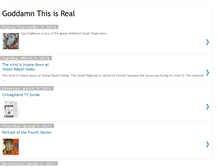 Tablet Screenshot of goddamnthisisreal.blogspot.com