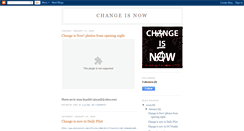 Desktop Screenshot of changeisnowart.blogspot.com