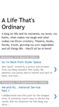 Mobile Screenshot of alifethatsordinary.blogspot.com