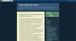 Desktop Screenshot of globalsupplychainsolution.blogspot.com