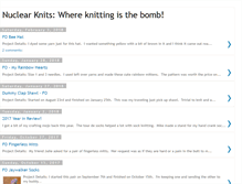 Tablet Screenshot of nuclearknits.blogspot.com