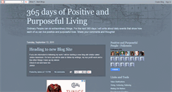 Desktop Screenshot of 365daysofpositiveliving.blogspot.com
