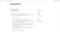 Desktop Screenshot of laptopadvisor.blogspot.com