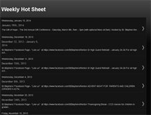 Tablet Screenshot of bulletinhotsheet.blogspot.com