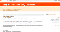 Desktop Screenshot of cackalackycandidate.blogspot.com