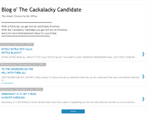 Tablet Screenshot of cackalackycandidate.blogspot.com