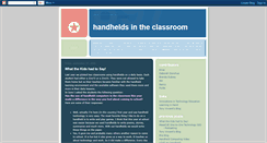 Desktop Screenshot of handheldsintheclassroom.blogspot.com