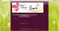 Desktop Screenshot of fleur-nomade.blogspot.com