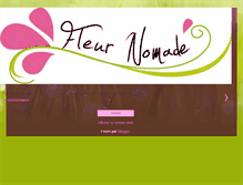 Tablet Screenshot of fleur-nomade.blogspot.com