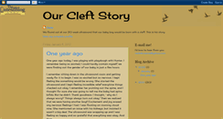 Desktop Screenshot of ourcleftstory.blogspot.com