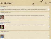 Tablet Screenshot of ourcleftstory.blogspot.com