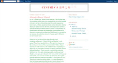 Desktop Screenshot of ceslcynthia.blogspot.com