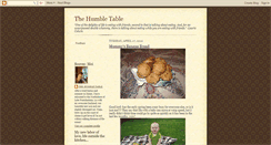 Desktop Screenshot of cookthehumbletable.blogspot.com