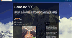 Desktop Screenshot of namastesos.blogspot.com