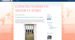 Desktop Screenshot of construyendoaluminios.blogspot.com