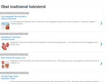 Tablet Screenshot of obattradisionalkolesterol001.blogspot.com