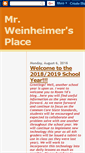 Mobile Screenshot of mrweinheimersplace.blogspot.com