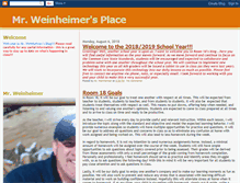 Tablet Screenshot of mrweinheimersplace.blogspot.com