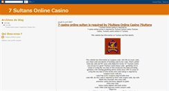 Desktop Screenshot of 7sultans-online-casino.blogspot.com