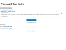 Tablet Screenshot of 7sultans-online-casino.blogspot.com